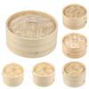 Ventilation Wood Bamboo Steamer with Lid Wedding Supplies Steamer Basket Kitchen Tool