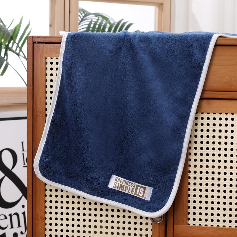 Коралловое бархатное полотенце для взрослых, утолщенное 35*75, универсальная мочалка, мягкое впитывающее полотенце