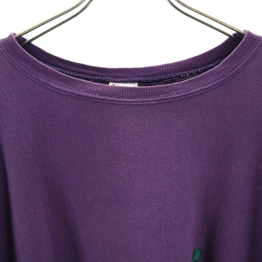Champion 90-е Reverse Weave Сделано в США Старая вышитая бирка Безумный узор Лонгслив Толстовка-тренер Мужская Б/У
