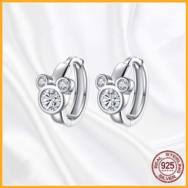 Аутентичные серьги-гвоздики из стерлингового серебра 925 пробы Plata De Ley, модные серьги-гвоздики для женщин, оригинальные сверкающие Pav Day, специальный подарок