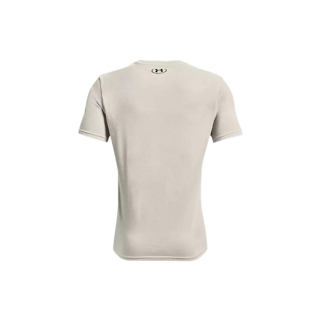 Under Armour Футболка с круглым вырезом и логотипом, мужские топы Summit-White 1361676-110
