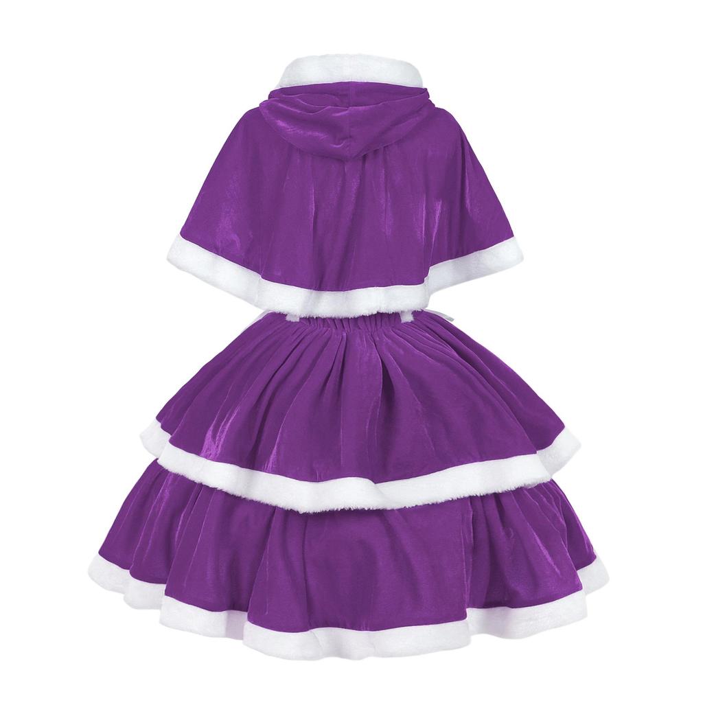 Medieval Cute Sweet Christmas Party Costume for New Year's 2024 COS Stage Performance