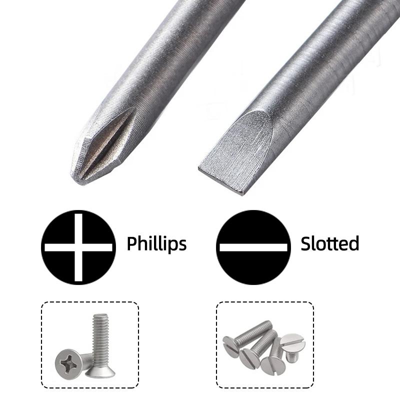 10 шт. набор шлицевых отверток Phillips с плоской крестовой головкой, электрическая отвертка, ручные инструменты S2, стальные магнитные отвертки, сверла