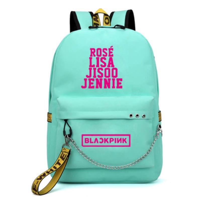 Stylish And Durable Blackpink-inspired Backpack For Students