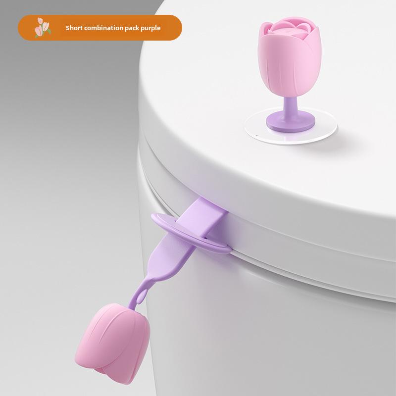 Креативная ручка-подъемник крышки унитаза с защитой от грязи