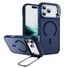 For iPhone 17 Pro Magnetic Case with Lens Kickstand Skin-Touch PC + TPU Phone Cover