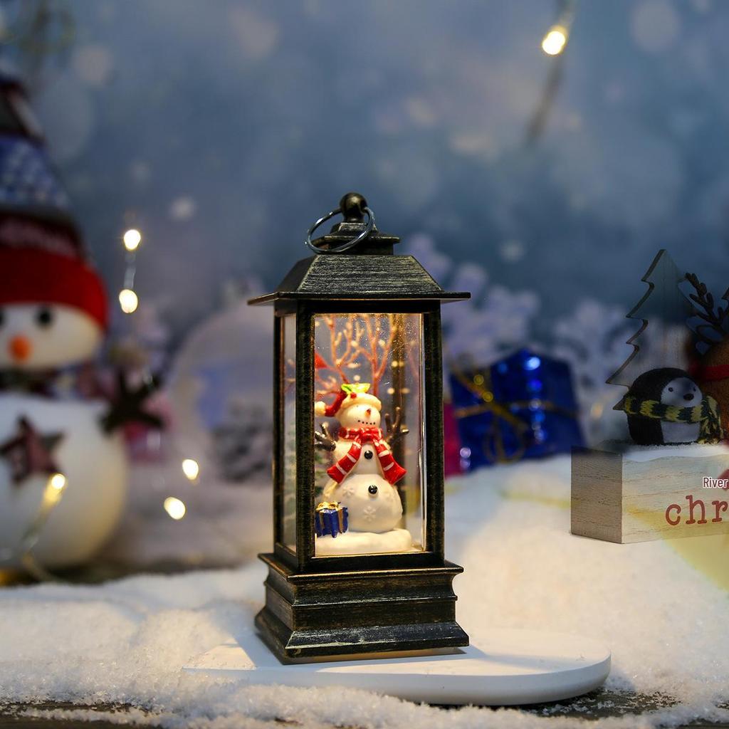 Christmas Festive Lantern: Small Night Light & Table Ornament