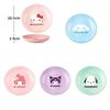 Для Sanrio Аниме Керамическая Тарелка для Закусок Cinnamoroll Kuromi Милый Узор Домашняя Посуда для Ужина Буфета Кухонная Посуда Десертная Тарелка