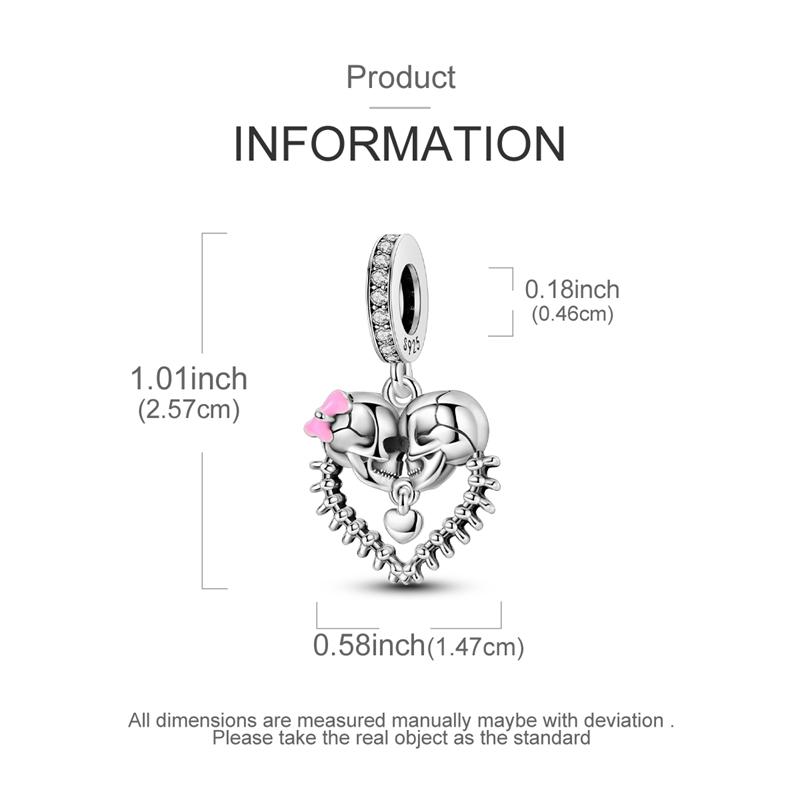 Оригинальные медные подвески-шармы на Хэллоуин: скелет, ведьма, летучая мышь, тыква, череп. Подходят для оригинального браслета-бенгла для женщин.