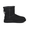 UGG Short Snow Boots With Bow Women Boots Black 1138132-BLK
