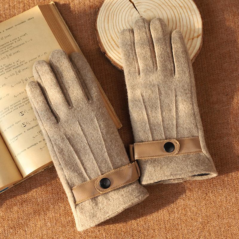 Women's Aesthetic Touchscreen Warm Touchscreen Compatible Cycling Daily Use Party Business Winter Wool Gloves