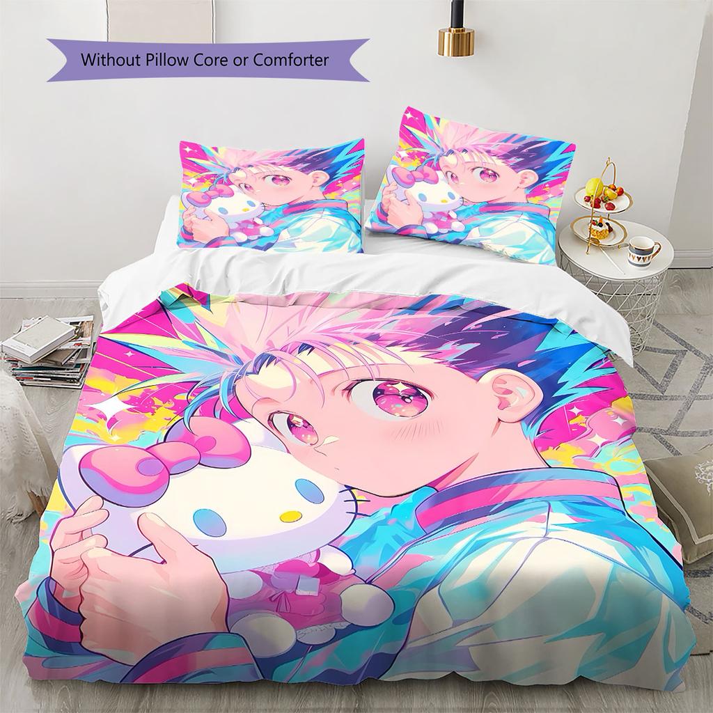 Hunter Pattern Bedding Quilt Set Quilt Cover Pillowcase Home Decoration Birthday Gift (1 * duvet cover + 2 * pillowcase, without core)