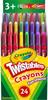 Забавные эффекты Crayola! Восковые карандаши Twistables - 24 шт./упак. (Параллельный импорт)