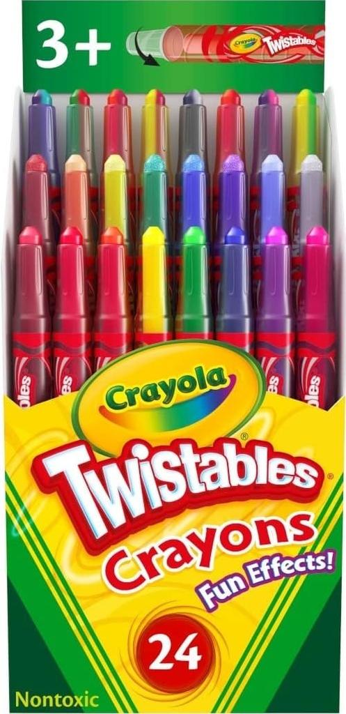 Забавные эффекты Crayola! Восковые карандаши Twistables - 24 шт./упак. (Параллельный импорт)