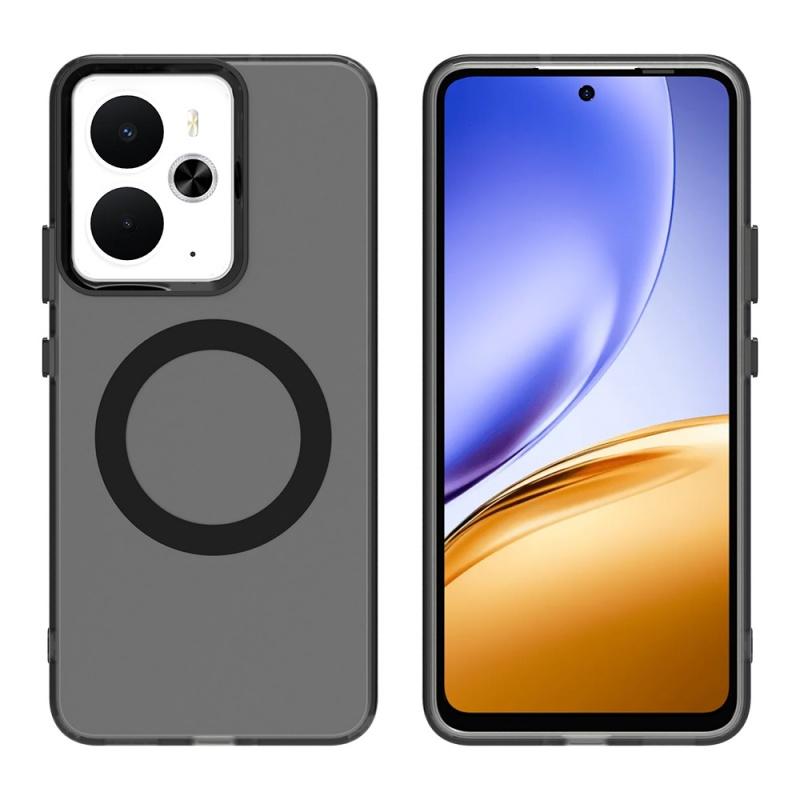 Для Realme 14 5G Чехол Крышка Realme 14 5G Capas Прозрачная Беспроводная Зарядка Кольцевой Магнитный Матовый Прозрачный Fundas OPPO Realme 14