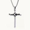 Fashion Cross Pendant Necklace - Simple Unisex Design Titanium Steel Elegant Suitable for Daily Wear 1pc and As a Thoughtful Gift Special Occasions