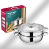 28cm Multi-Purpose Stainless Steel Steamer Pot with Double & Triple Layers, Customizable for Gift-Giving.