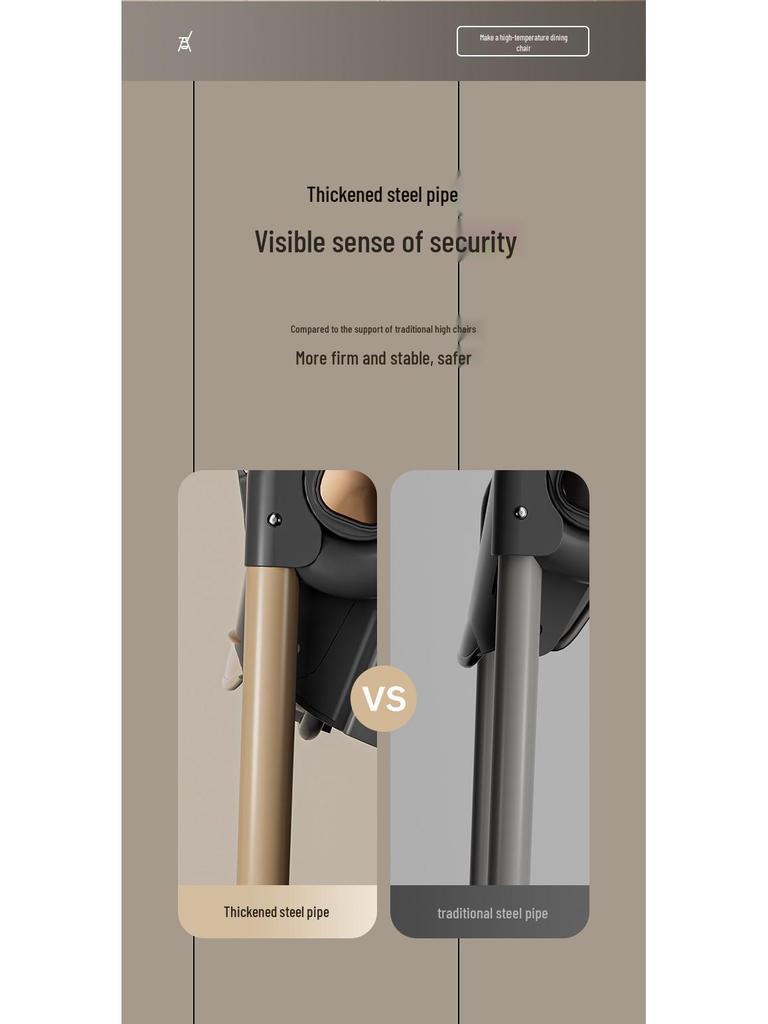 Многофункциональный регулируемый детский обеденный стул с двухслойным подносом: Складной и подходит для сидения или лежания