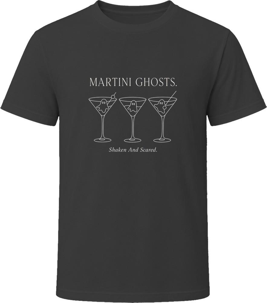 Martini Ghosts Shaken And Scared Halloween T Shirt