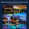 Solar Powered Solar Floating Pond Light 12 Modes Dynamic RGB Floating Lights  Swimming Pool