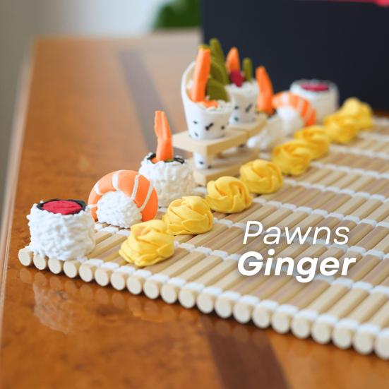 1 набор для игры в шахматы для суши с роликовым ковриком, ящик для хранения бенто для детей и взрослых, портативная обучающая настольная игра в шахматы для путешествий