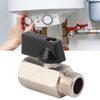 2PCS Brass Brass Ball Valve Silver Household Tap Water Ball Valve Shut Off Valve  Line Adjustment