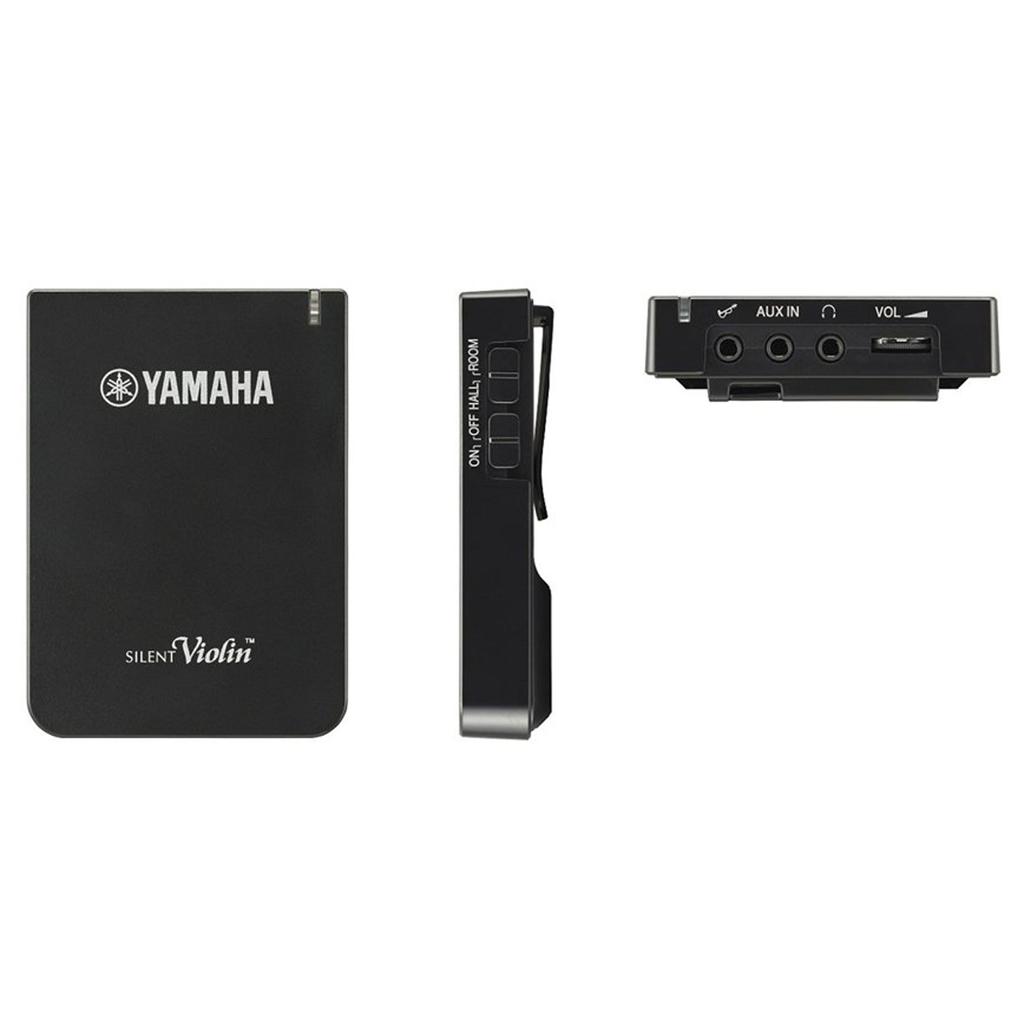 Yamaha Silent Violin YSV104RD, a basic model perfect for practice. Reproduces the body resonance of an acoustic violin. Includes earphones.