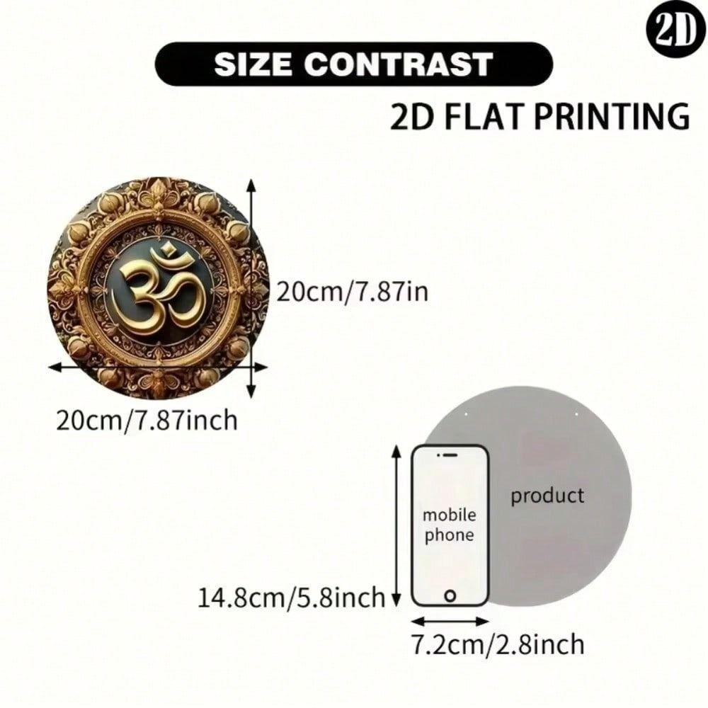 Винтажное Металлическое Настенное Искусство Ручная Роспись Оловянная Плитка Народный Декор 20x20см