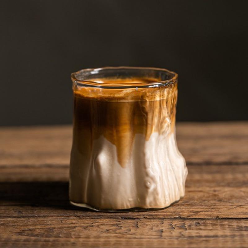 Кофейная чашка Белая чашка Нишевая Винтажная чашка для латте Высокотемпературная стеклянная чашка Высококлассная американская кофейная чашка