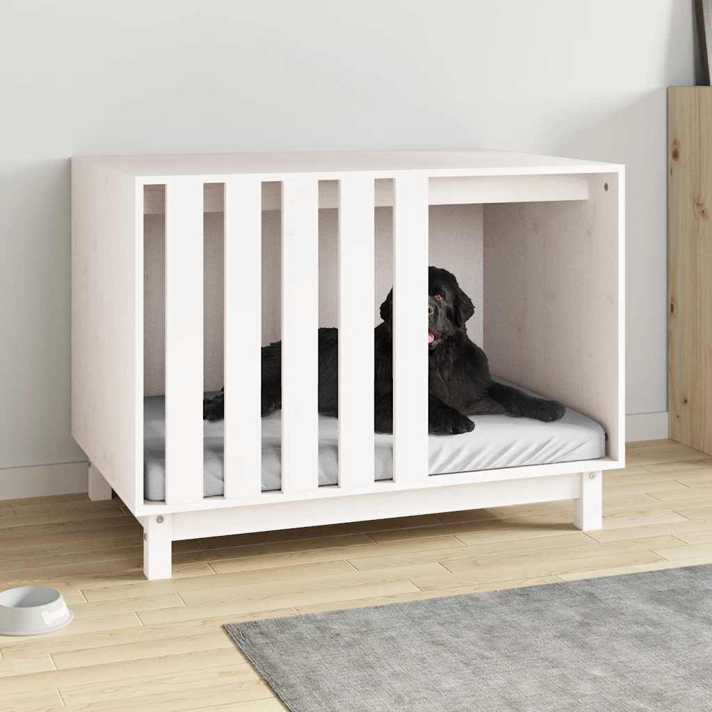 vidaXL Dog House White 90 x 60 x 67 cm