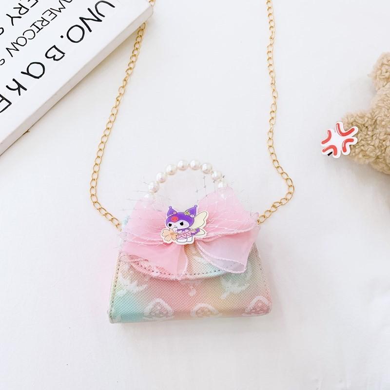 Delightful Princess Pearl Handbag With Colorful Characters For Young Children