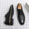 Мужские туфли-оксфорды ручной работы из кожи Wingtip, мужские туфли-броги, классические деловые туфли, мужские туфли из телячьей кожи