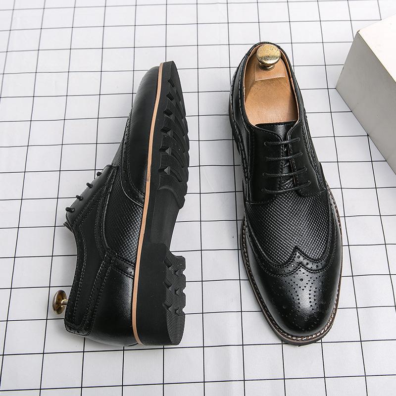 Мужские туфли-оксфорды ручной работы из кожи Wingtip, мужские туфли-броги, классические деловые туфли, мужские туфли из телячьей кожи
