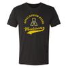 Футболка Appalachian State Mountaineers с ретро-надписью, трехкомпонентная, винтажный черный