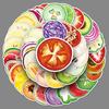 50 Pieces of Vegetable and Fruit Cut Face Graffiti Stickers Personalized Cartoon Hand-painted Decorative Mobile Phone Case Stickers