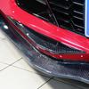 2pcs Car Accessories for Chevrolet Corvette C7 2014-2018 Carbon Fiber Printed Front Bumper Corner Protector Cover Trim