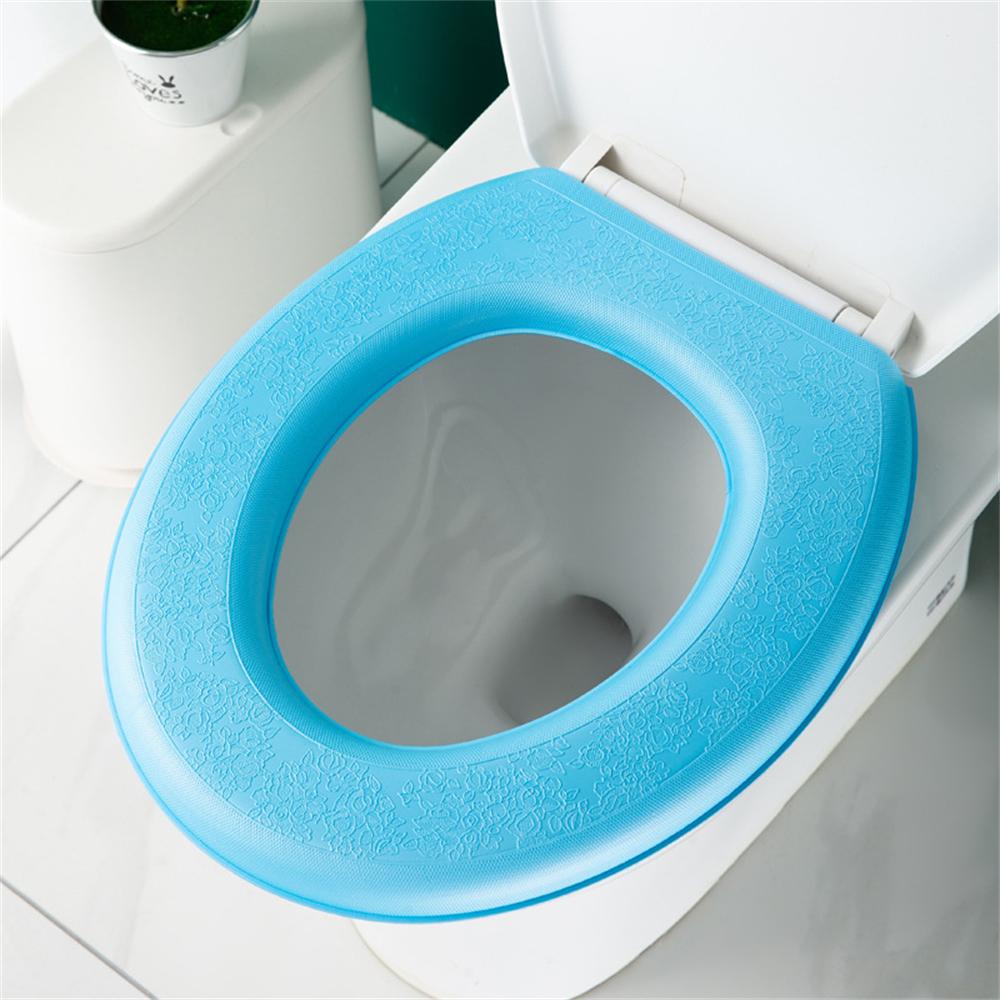 Waterpoof мягкий чехол на сиденье для унитаза, моющийся для ванной комнаты, коврик для туалета, подушка, О-образное сиденье для унитаза, биде, чехол для унитаза, аксессуары