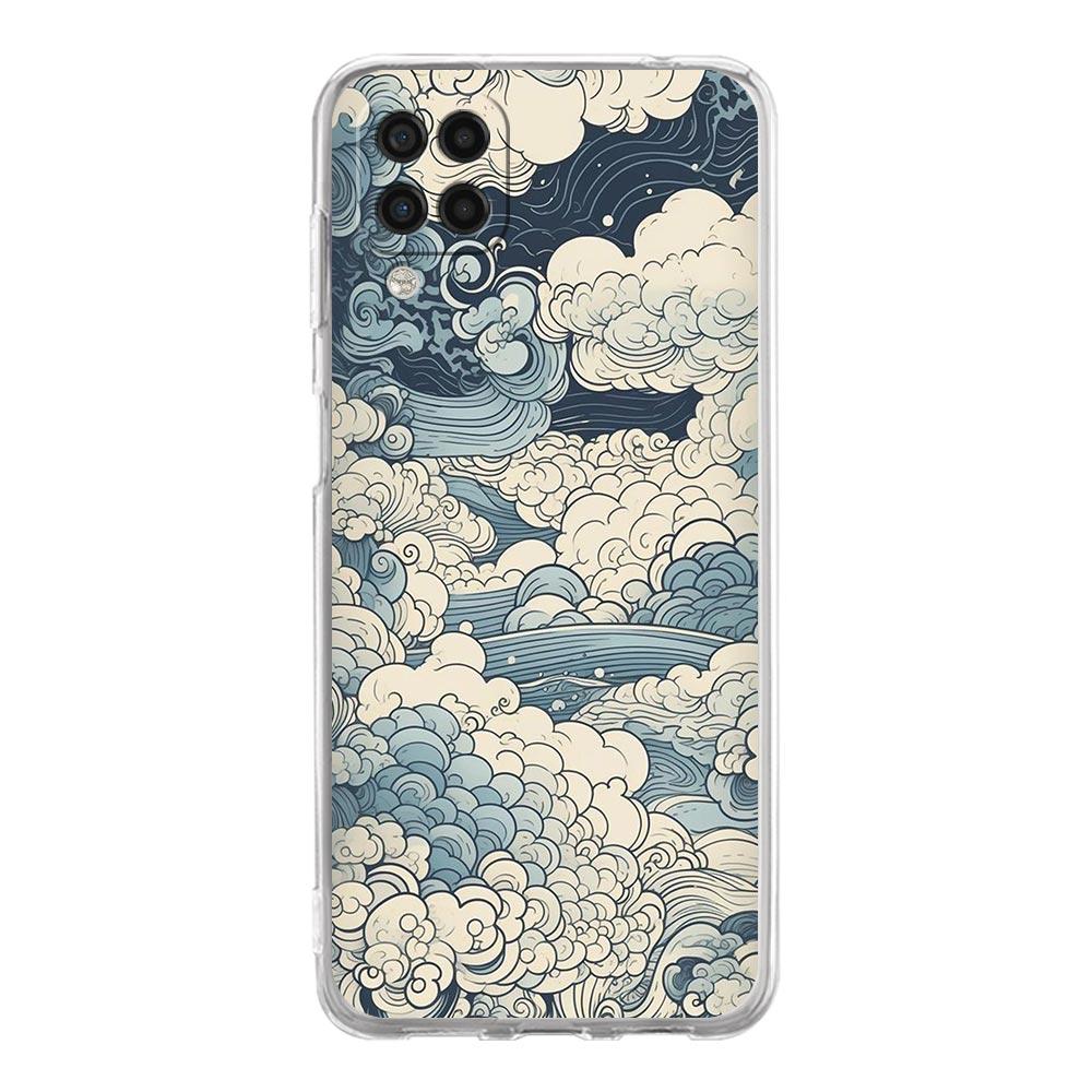Чехол для телефона Samsung A13 A33 A35 A55 A73 A53 A23 A51 A71 A21S A12 A31 A41 A05s A03S A15 A25 A32 5G Обложка Японский пейзаж