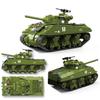 Новый Военный Оружие Второй Мировой Войны Средний Танк M4A3 SHERMAN Модель Коллекционные Украшения Строительные Блоки WW2 Кирпичи Игрушка Подарок для Мальчика 1175 ШТ.