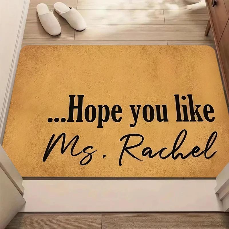 2D Flat Printed Funny Dog Welcome Doormat Felt Polyester Composite Indoor Entryway Floor Mat Front Door Rug Pet Lover Decor