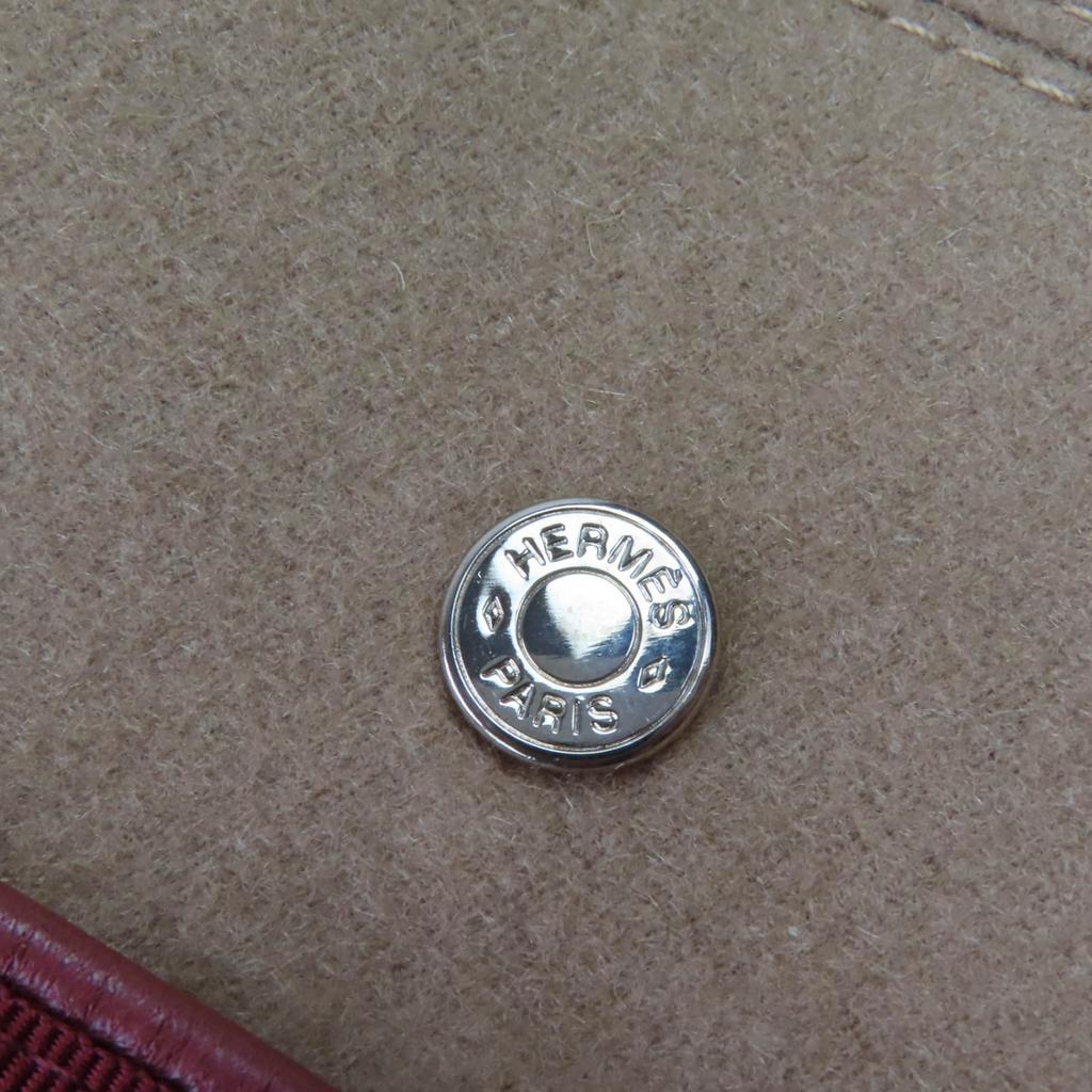 Отличный берет HERMES Santreno Serie Metal Коричневый кашемир Женский 58 Б/у