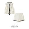 Kaslead New Women Clothes Western Style Fashion Embroidery Su Sui Vest Shorts 1971150 1971050
