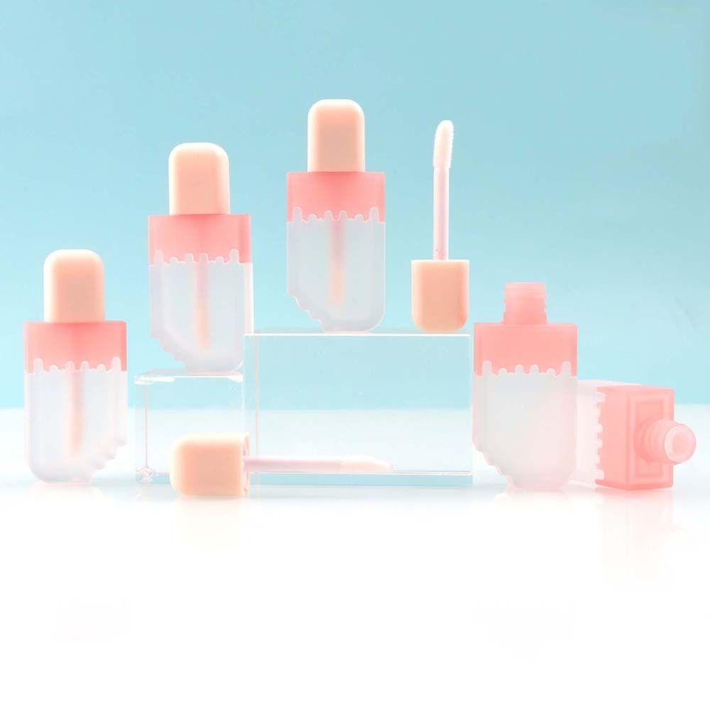 Контейнер для блеска для губ Pink Lip Glaze Тюбик Упаковочный материал для блеска для губ Pink Lip Gloss Флакон для леди