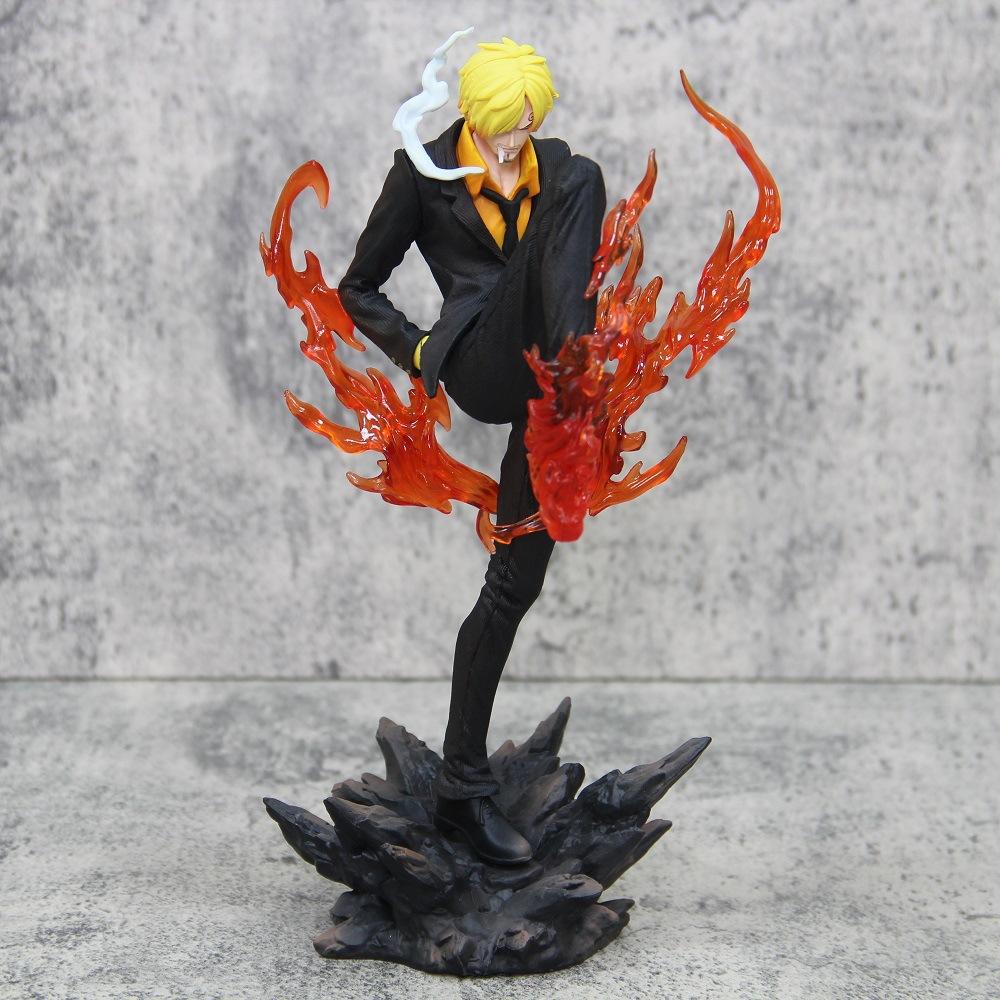 Новые аниме-фигурки One Piece 24 см Санджи Костюм Дьявола ПВХ Статуэтка Gk Модель Коллекция Украшение комнаты Детские игрушки Подарки на День защиты детей