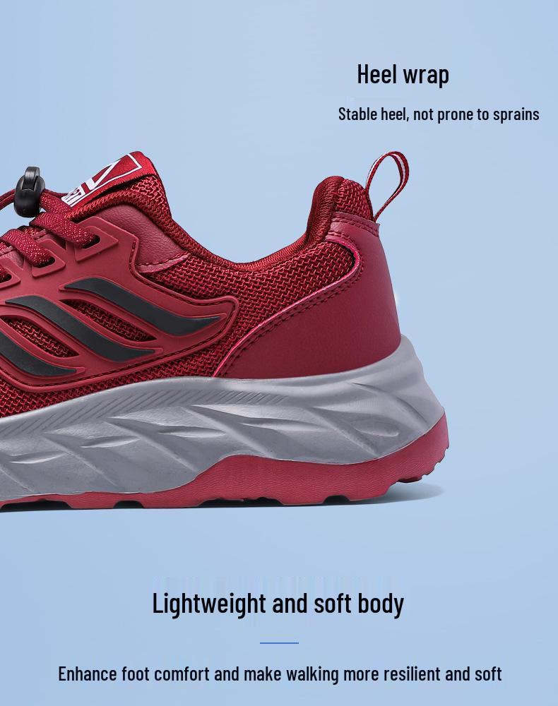 Чжан Кайли Женские Нескользящие Кроссовки Папины Кроссовки - Новый Стиль, Удобные, Легкая Мягкая Подошва для Ходьбы для Среднего и Пожилого Возраста