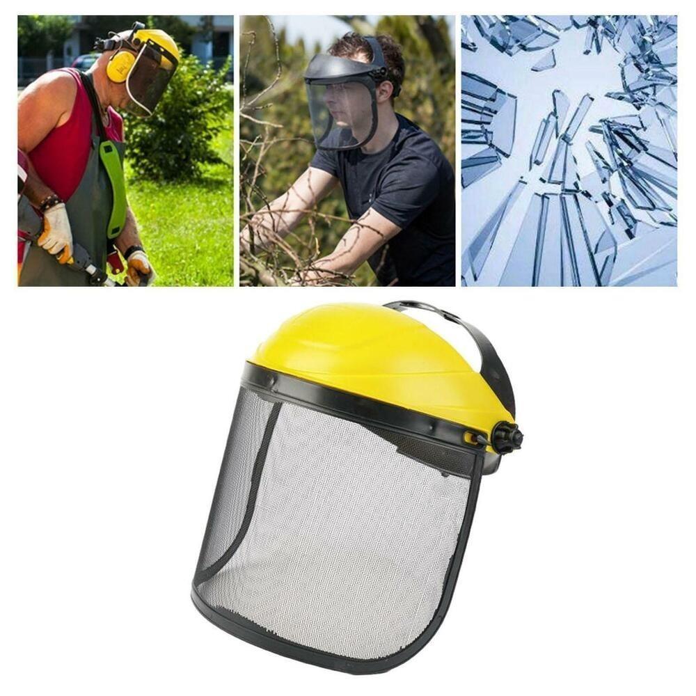 Splash Prevention Mesh Face Shield Adjustable Protective Mask New Chainsaw Helmet  Outdoors