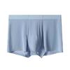 Men Boxer Underwear Elastic Mid-Waist U-Convex Breathable Shorts Briefs Solid Color Comfort Fit Underwear