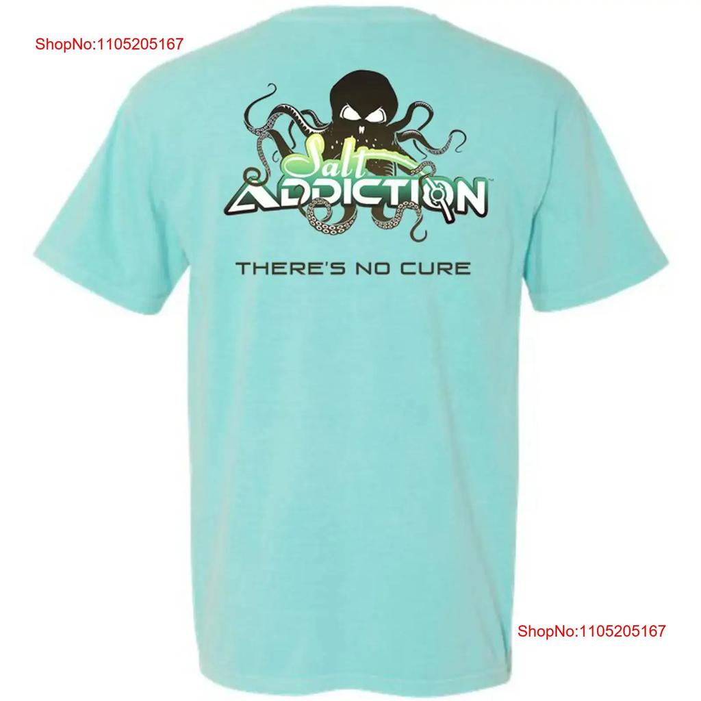 Salt Addiction Octopus Saltwater Fishing T Shirt Ocean Vintage Comfortable Homme Casual Fashion Versatile Stylish