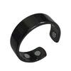 Magnetic Acupressure Ring Zinc Alloy Menopause Ring Hypoallergenic Open Design Ring Promotes Sleep Quality