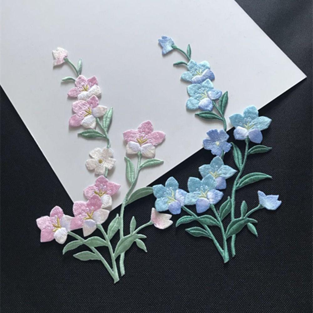 Iron on Clothing Applique Elegant Clothes Patches Flower Embroidered Patches Sewing
